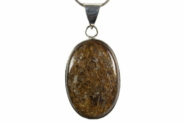 Shimmering Bronzite Pendant (Necklace) #345320